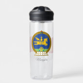 Mongoolse wapenmunt, vlag, Mongolië Waterfles (Voorkant)