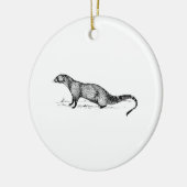 Mongoose Keramisch Ornament (Links)