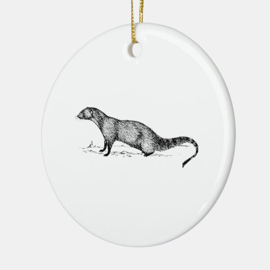 Mongoose Keramisch Ornament (Links)