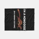 Mongoose Kostuum Grappig Halloween Graphic Fleece Deken (Voorkant (Horizontaal))