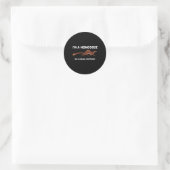 Mongoose Kostuum Grappig Halloween Graphic Ronde Sticker (Tas)