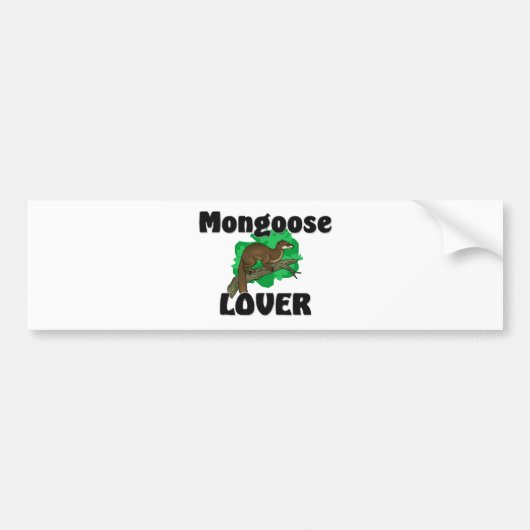 Mongoose Lover Bumpersticker (Voorkant)