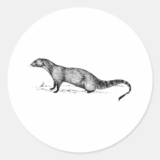 Mongoose Ronde Sticker (Voorkant)