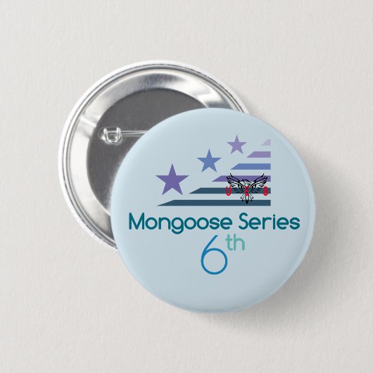 Mongoose Series Pin Ronde Button 5,7 Cm (Voorkant /achterkant)