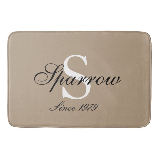 Mongram Bathmat Badmat (Voorkant)