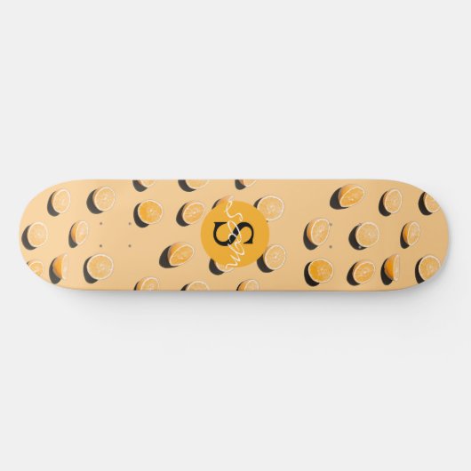 MONGRAM Sinaasappels Skateboard (Horizontaal)