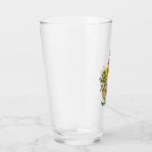Mongram Vintage Bloemboeket Glazen Beker (Rechts)