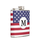 Mongrammed American Flag Hip Flask Heupfles (Rechts)