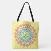 Mongrammed Mandala Tote Bag (Voorkant)