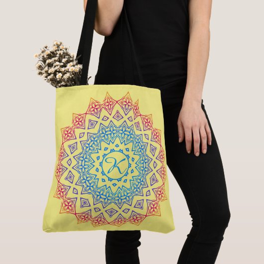 Mongrammed Mandala Tote Bag (Dichtbij)