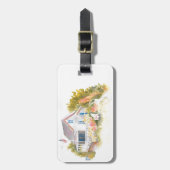 Monhegan Cottage J Kilburn Bagagelabel (Voorkant verticaal)