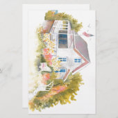 Monhegan Cottage J Kilburn Briefpapier (Voorkant / Achterkant)