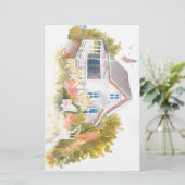 Monhegan Cottage J Kilburn Briefpapier (Staand voorkant)