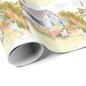 Monhegan Cottage J Kilburn Cadeaupapier (Rol Hoek)