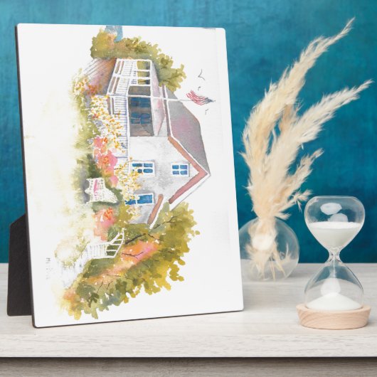 Monhegan Cottage J Kilburn Fotoplaat (Zijkant)