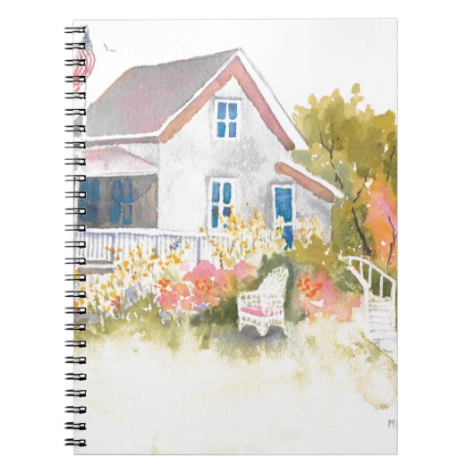 Monhegan Cottage J Kilburn Notitieboek (Voorkant)