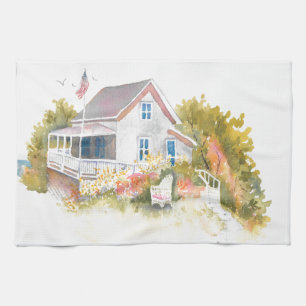 Monhegan Cottage J Kilburn Theedoek