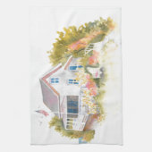 Monhegan Cottage J Kilburn Theedoek (Verticaal)