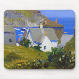 Monhegan Houses Maine van Edward Hopper Muismat