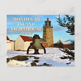 Monhegan Island Lighthouse, Maine Briefkaart