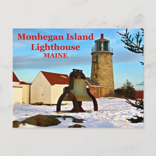 Monhegan Island Lighthouse, Maine Briefkaart (Voorkant)