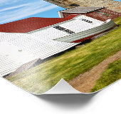 Monhegan Island Lighthouse, Maine Foto Afdruk (Hoek)