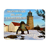 Monhegan Island Lighthouse, Maine Magneet (Horizontaal)