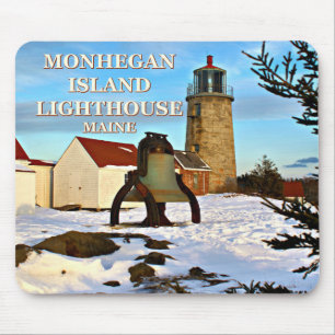 Monhegan Island Lighthouse, Maine Mousepad Muismat