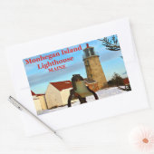 Monhegan Island Lighthouse, Maine Stickers (Envelop)