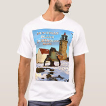 Monhegan Island Lighthouse, Maine T-Shirt