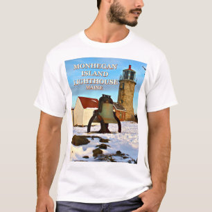 Monhegan Island Lighthouse, Maine T-Shirt