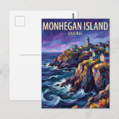Monhegan Island VS Briefkaart (Voorkant / Achterkant)