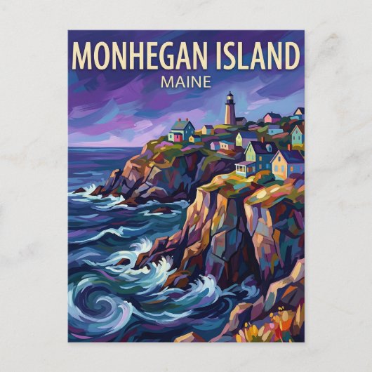 Monhegan Island VS Briefkaart (Voorkant)