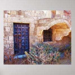 Moni Tharri MONASTERY Rhodes Island, Griekenland Poster