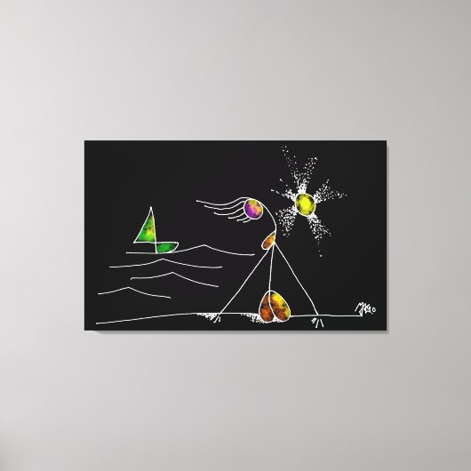 MONICA AND SUNSET  CANVAS AFDRUK (Voorkant)