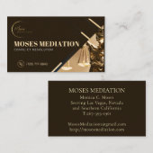 Monica C Moses I Mozes Bemiddeling Visitekaartje (Voorkant / Achterkant)