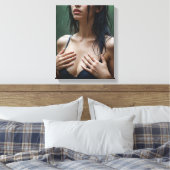 Monica in de regen canvas afdruk (Insitu (Slaapkamer))