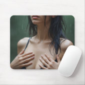 Monica in de regen muismat (Met muis)