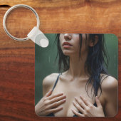 Monica in de regen Sleutelhanger (Voorkant)