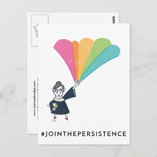 Monica Klasa RBG briefkaart (Voorkant / Achterkant)