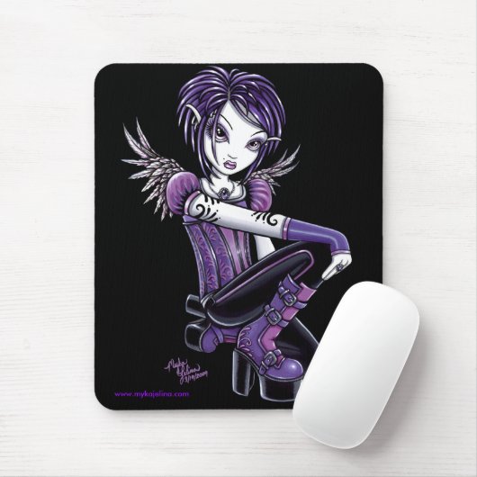 Monica Paars Tattoo Angel Mousepad Muismat (Met muis)