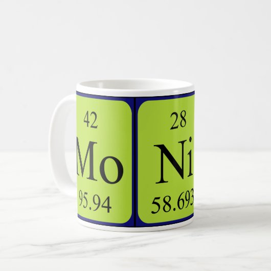 Monica Periodic Table Name mok (Voorkant links)