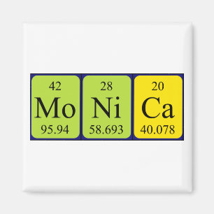 Monica Periodictable name magnet
