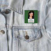 MONICA VOOR DE REPUBLIEK VIERKANTE BUTTON 5,1 CM (In situ)