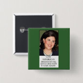 MONICA VOOR DE REPUBLIEK VIERKANTE BUTTON 5,1 CM (Voorkant /achterkant)