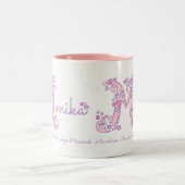 Monika: hartbloem M monogram mok (Center)