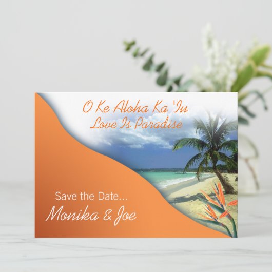 Monika's Aangepaste Save The Date (New York) (Staand voorkant)