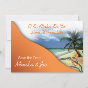 Monika's op maat gemaakte Las Vegas Save The Date