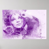 Monique en Roos - Grunge Art Poster (Voorkant)