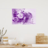 Monique en Roos - Grunge Art Poster (Keuken)